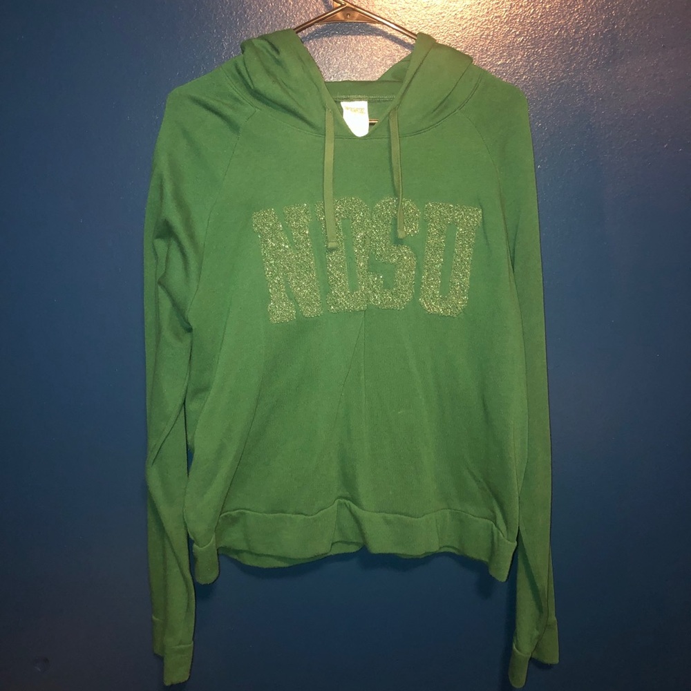 Green hoodie